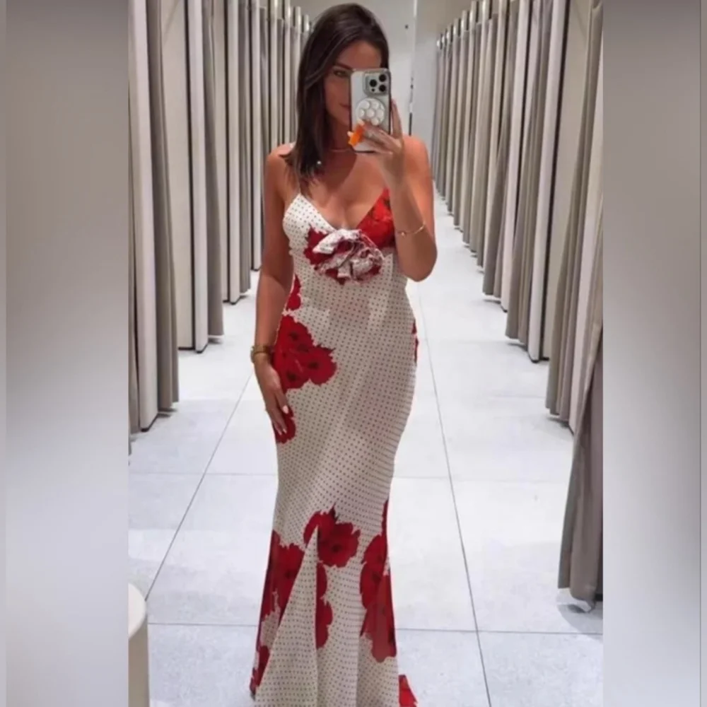 Zara Floral Print Dress - Picture 1 of 9